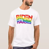 T-shirt Biden Harris Pride Rainbow (Devant)