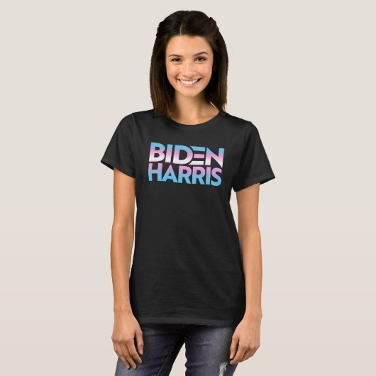 T-shirt Biden Harris Trans Pride (Devant entier)