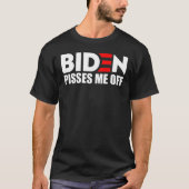 T-shirt BIDEN M'INQUIÈTE DE LA CAMPAGNE STYLE Anti Biden (Devant)