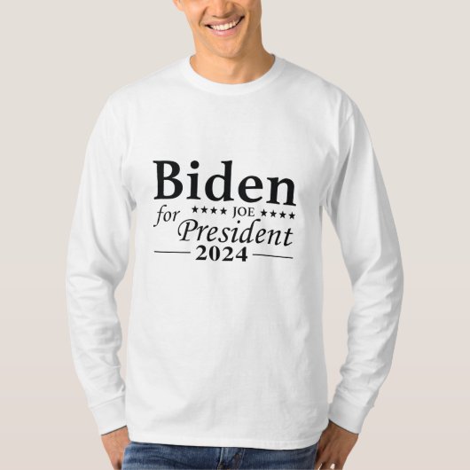 T-shirt Biden Pour Président 2024 (Devant)