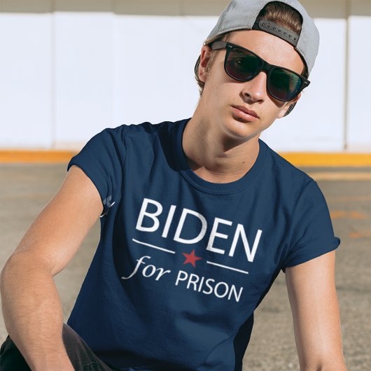 T-shirt Biden Pour Prison | Anti Joe Biden | Slogan | Chan