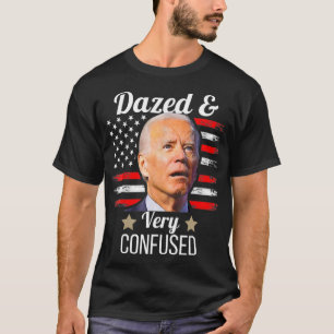 T-shirt Biden Rasé Et Très Confondu Tiedye Anti Joe Bide