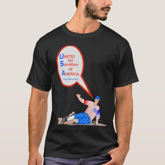 T-shirt Biden USA SALVATION 2020 (Devant)