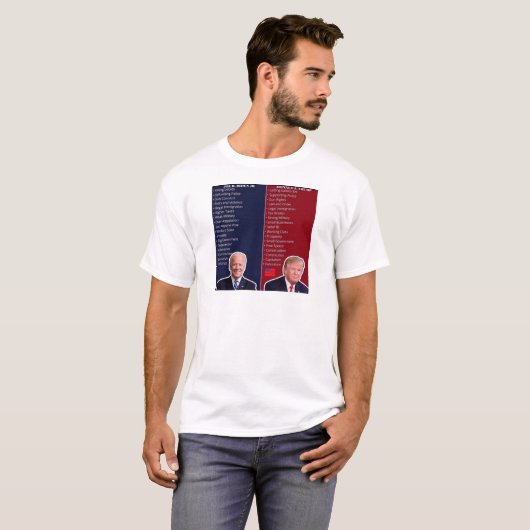 T-shirt BIDEN vs TRUMP (Devant entier)