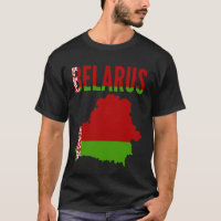 Biélorusse - Carte du drapeau du pays Biélorussie