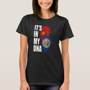 T-shirt Biélorusse Et Chinois Mélangent L'ADN Patrimoine D