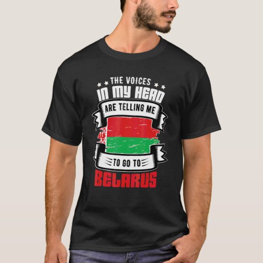 T-shirt Biélorussie Dans Ma Tête (Devant)