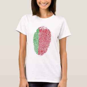 T-shirt Biélorussie Drapeau Empreinte Pays Fierté