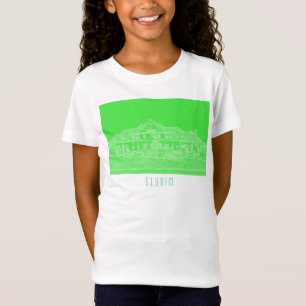 T-Shirt Biélorussie Slonim Gare Architecture Sketch