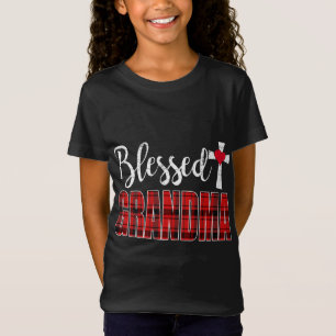 T-Shirt Bienheureuse grand-mère Croix Caro Noël Funny gran