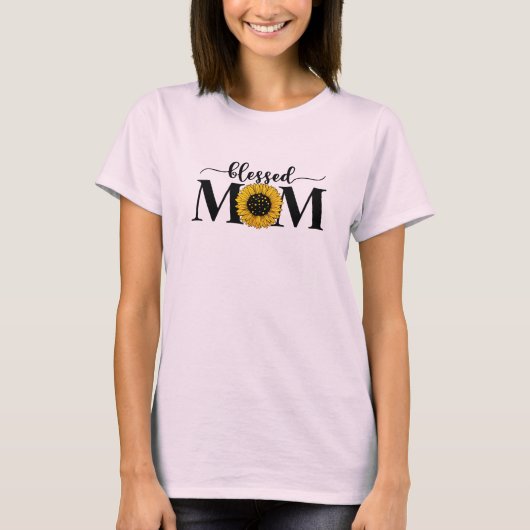 T-shirt Bienheureuse maman (Devant)