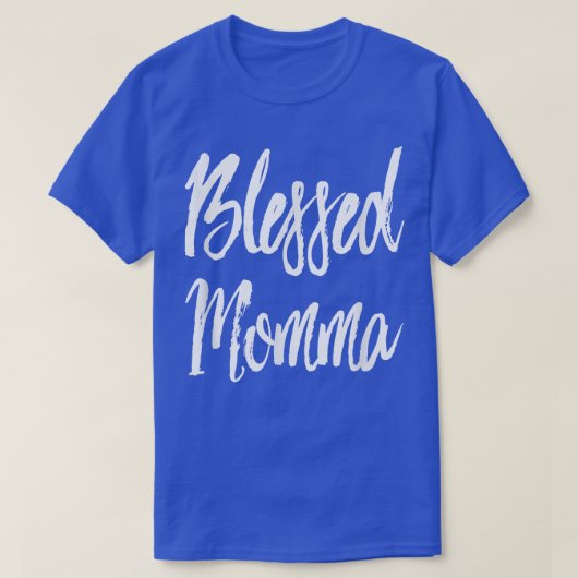 T-shirt Bienheureuse Maman Écriture De Script T (Design devant)