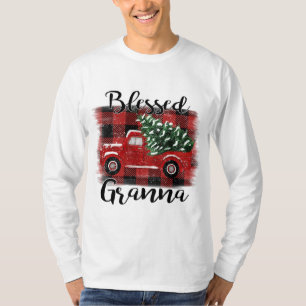 T-shirt Bienheureux Camion Rouge Granna Vintage Arbre de N