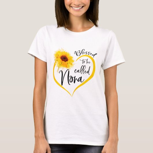 T-shirt Bienheureux d'être appelé don de tournesol (Devant)