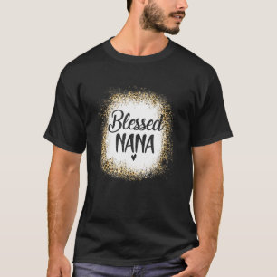 T-shirt Bienheureux Nana Leopard Meilleure maman Jamais Mè