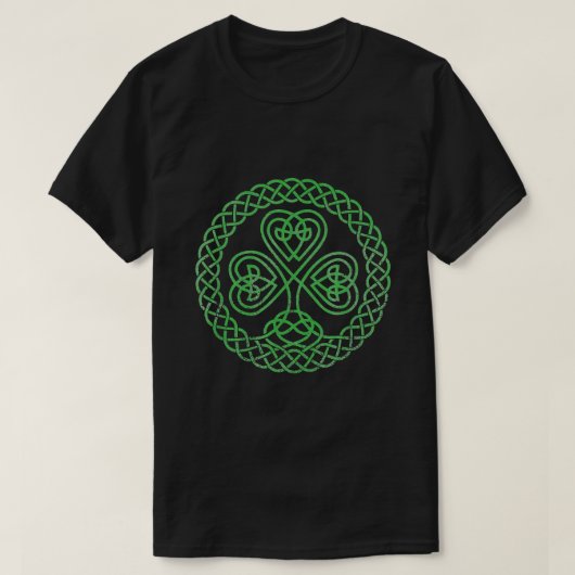 T-shirt Bienheureux noeud celtique 4 feuille Clover St. Pa (Design devant)