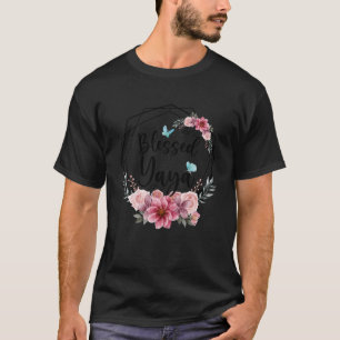 T-shirt Bienheureux Yaya avec Fête des Mères Florales 2023