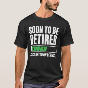 T-shirt Bientôt À La Retraite Le Compte À Revoir Commence