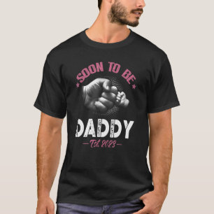 T-shirt Bientôt devenir un père de la petite fille qui att