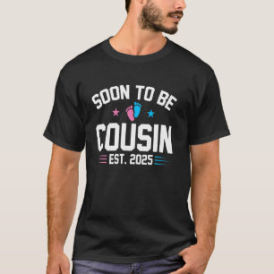 T-shirt Bientôt Être Cousin Est 2025 Grossesse Drôle Annou