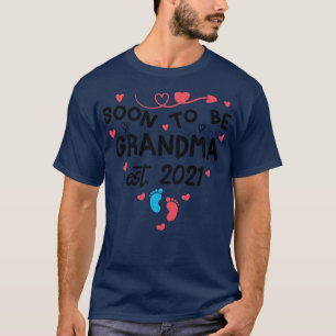 T-shirt Bientôt être grand-mère est 2021 chemise heureux m