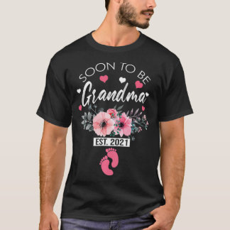 T-shirt Bientôt Être Grand-Mère Est 2021 Grossesse Faire-p