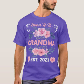 T-shirt Bientôt Être Grand-Mère Est 2023 Grossesse Faire-p