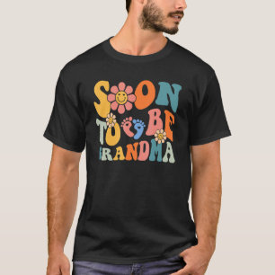 T-shirt Bientôt Être Grand-Mère Retro Grossesse Super Anno