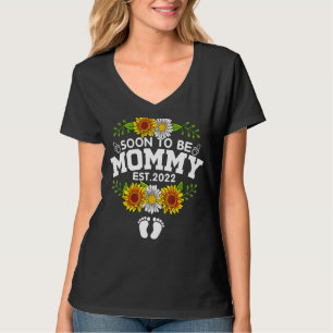 T-shirt Bientôt être maman 2022 Fête des Mères première fo