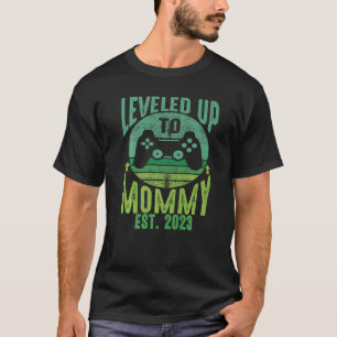 T-shirt Bientôt Être Maman 2023 Leveling Jusqu'À Maman 202