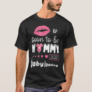 T-shirt Bientôt Être Maman Bébé Charger Genre Révéler