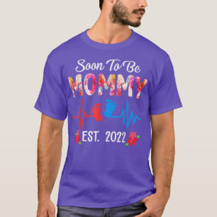 T-shirt Bientôt Être Maman Est 2022 Grossesse Faire-part
