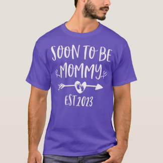 T-shirt Bientôt Être Maman Est 2023 Grossesse Faire-part G
