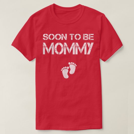 T-shirt Bientôt être maman maman drôle Grossesse drôle pou (Design devant)