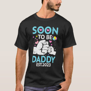 T-shirt Bientôt Être Papa 2023 Genre Révéler Grossesse
