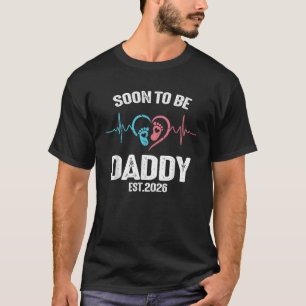 T-shirt Bientôt être papa 2026 Fête des pères première foi