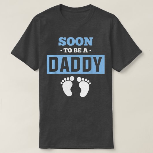 T-shirt Bientôt Être Un Papa Grossesse Révéler Futur Papa (Design devant)