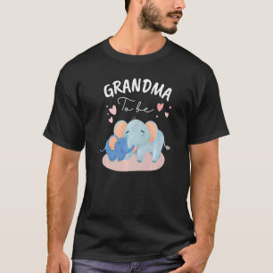 T-shirt Bientôt Grand-mère sera éléphants Baby shower genr