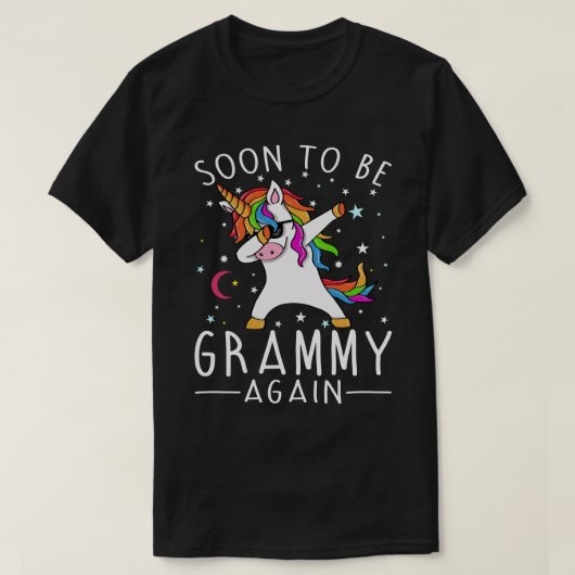 T-shirt Bientôt je vais être A grammy encore Unicorn (Design devant)