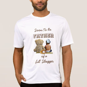 T-shirt Bientôt le père d'un Lil' Slugger & Teddy Bear T