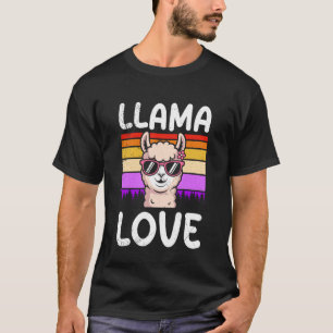 T-shirt Bientôt Maman LLAMA AMOUR Rétro Drôle Future Mère