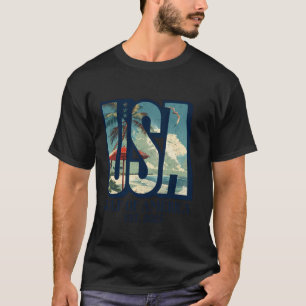 T-shirt Bienvenue à America's Gulf Beach Retro Gulf Of USA