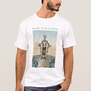 T-shirt Bienvenue à Delta Santori. Astroport futuriste