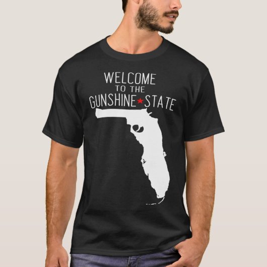 T-shirt Bienvenue à GUNSHINE State Florida (Devant)