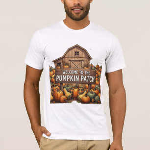 T-shirt Bienvenue à la Illustration Rustique d'Automne de