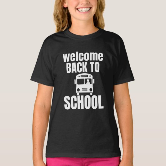 T-shirt Bienvenue À L'École (Devant)