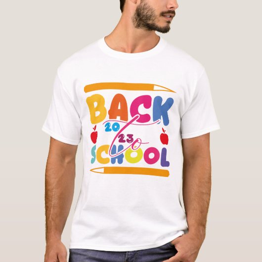 T-shirt Bienvenue À L'École 2023 (Devant)
