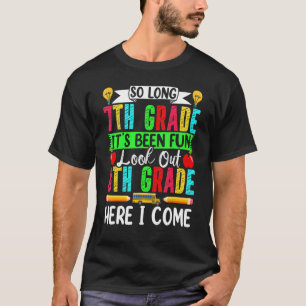 T-shirt Bienvenue À L'École Bonjour 8E Année Adieu