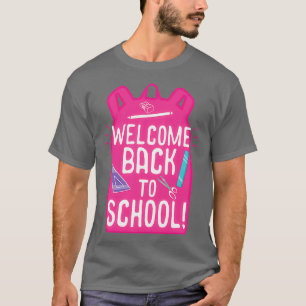 T-shirt Bienvenue À L'École Drôle Enseignant Cadeau Étudia