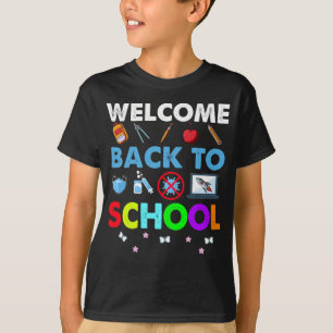 T-shirt Bienvenue À L'École - Drôle Enseignant Retour À